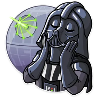 😌 Darth Vader Star Wars gwiezdne wojny, darth vader, gwiazda śmierci, lord sith, science fiction, film telegram sticker
