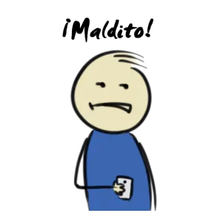 😒 How bout it? boneco palito, desenho animado, pergunta, balão de fala, perguntando telegram sticker