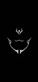 👿 logo, black, white, symbol telegram sticker