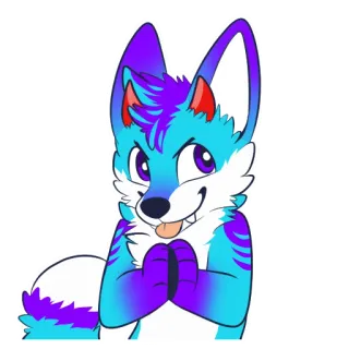 😈 Furry, Zorro, Dibujos animados, Antropomórfico, Personaje, Animal, Mono telegram sticker