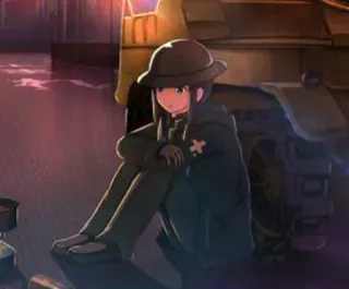😐 Anime, Militaire, Char, Fille, Soldat whatsapp sticker