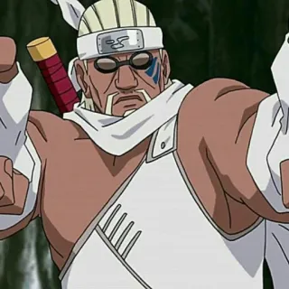 🐙 Killer Bee Naruto anime, ninja, sword, fighter, cartoon, martial arts telegram sticker
