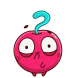 ❓ beri, buah, kartun, imut, stiker, lucu telegram sticker