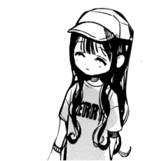 ☺️ TERRY Anime, Mangá, Personagem, Garota, Chapéu, Desenho animado telegram sticker