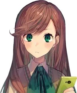 📱 Anime, Manga, Carino, Ragazza, Ritratto telegram sticker