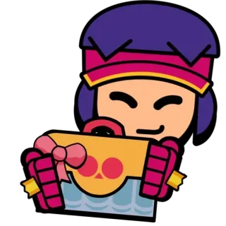 🍿 Shelly Brawl Stars brawl stars, shelly, gift, game, character telegram sticker