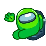 👋 Among Us Among Us, jogo, impostor, tripulante, ejetado, espaço, animação telegram sticker