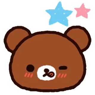💨 bear, cute, animal, kawaii whatsapp sticker