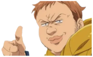 👍 King Seven Deadly Sins อนิเมะ, ราชา, บาป 7 ประการ, การ์ตูน telegram sticker