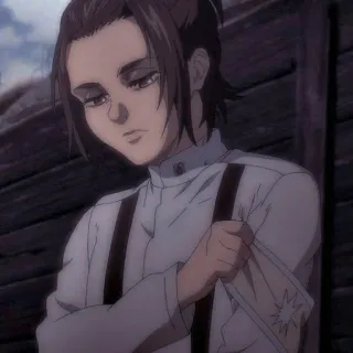 💣 Gabi Braun Attack on Titan Anime, Attack on Titan, Militar, Gabi Braun, Guerreiro, Personagem, AOT telegram sticker