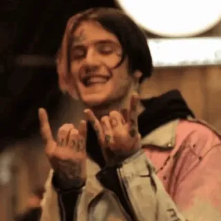 💙 Lil Peep Lil Peep, แร็ปเปอร์, นักดนตรี, เพลง, ศิลปิน telegram sticker