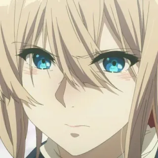 ✨ Violet Evergarden Anime, Ritratto, Bella/o, Personaggio, Manga, Ragazza telegram sticker
