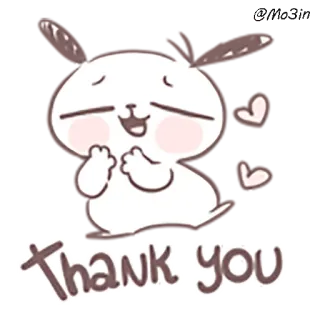😊 Thank you danke, niedlich, cartoon, herz, wertschätzung telegram sticker