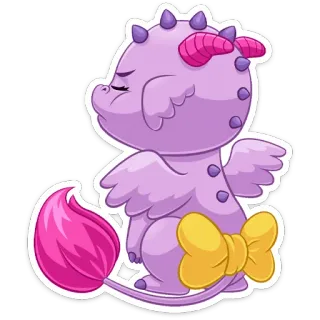 🥴 dragão, desenho animado, fofo, adesivo, fantasia, animal whatsapp sticker