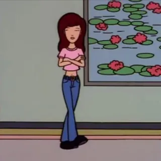 🖤 Daria Morgendorffer Daria daria, cartoon, 90s, mtv, teen, girl telegram sticker