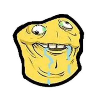 🤤 Mem, Trollface, Mem internetowy, Humor, Śmieszne whatsapp sticker