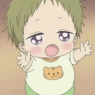 🤗 Anime, Em bé, Dễ thương, Chibi, Trẻ sơ sinh telegram sticker