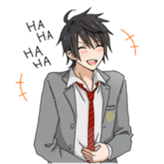 Fun life of Boy Student @Nekosticker telegram stickers