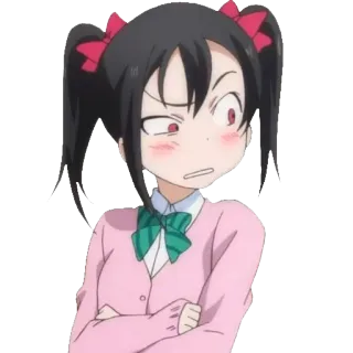 😒 Nico Yazawa Love Live! Anime, Ragazza, Carina, Idol, Broncio, Cartone animato whatsapp sticker