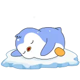 Blue Pengu #4054 @sticker_bot whatsapp stickers