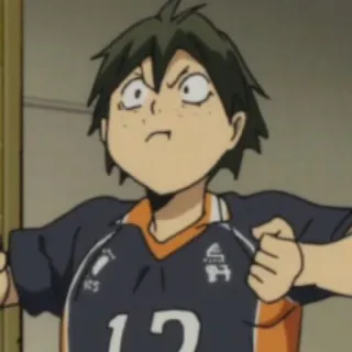 😤 Yamaguchi Tadashi Haikyu!! anime, character, haikyu, yamaguchi, sports, volleyball telegram sticker