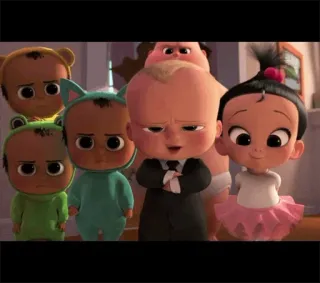 😡 The Boss Baby phim hoạt hình, em bé, Nhóc Trùm, áo vest, phim whatsapp sticker