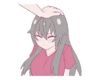 ❤️ Anime, Xoa đầu, Dễ thương, Tình cảm, Manga telegram sticker