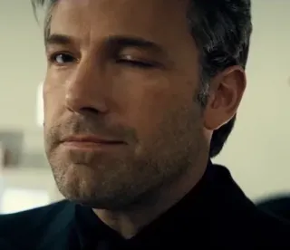 😉 Ben Affleck, wink, man, actor, celebrity, portrait telegram sticker