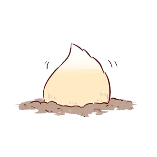 🦊 graine, sol, plante, croissance telegram sticker