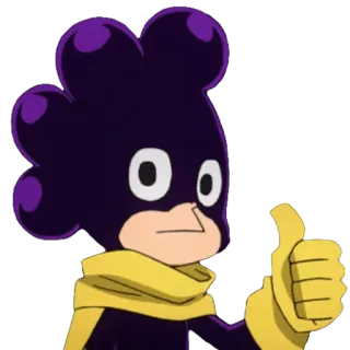 👍 Minoru Mineta My Hero Academia Anime, Charakter, Manga, Daumen hoch, Minoru, Mineta telegram sticker