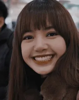 🖤 Lisa kpop, piosenkarka, kobieta, uśmiech, szczęśliwa, osoba, azjatycka telegram sticker