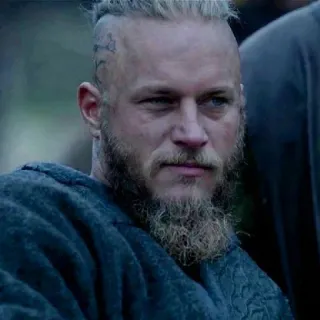 🩸 Ragnar Lothbrok Vikings ラグナル・ロズブローク, ヴァイキング, トラヴィス・フィメル, 歴史, 髭, 戦士, バイキング telegram sticker