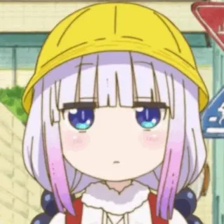 🍥 Kanna Miss Kobayashi's Dragon Maid Anime, Kanna, Dragon Maid, Bau, Niedlich, Kawaii whatsapp sticker