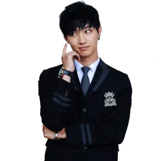 🤔 man, tie, jacket, male, formal wear, suit telegram sticker