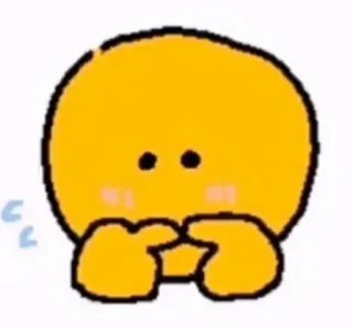 🥺 Emoji, Niedlich, Gelb, Kawaii telegram sticker