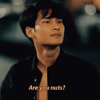 🤨 Are you nuts? pregunta, expresión, confusión, molestia telegram sticker