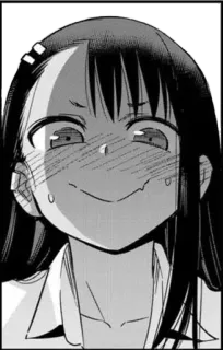 🖤 Nagatoro Don't Toy with Me, Miss Nagatoro anime, manga, nagatoro, smile, cheeky, cute, cartoon telegram sticker