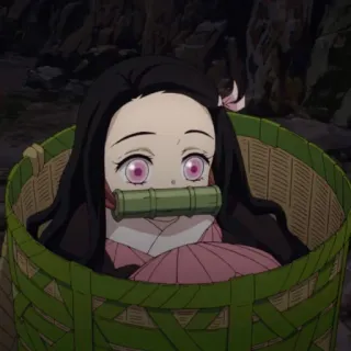 💗 Nezuko Kamado Demon Slayer Anime, Nezuko, Demon Slayer, Manga, Carino, Kawaii whatsapp sticker
