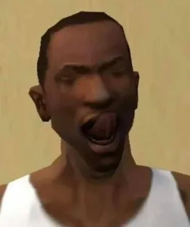 🌟 Carl Johnson Grand Theft Auto: San Andreas CJ, Grand Theft Auto, GTA, San Andreas, Персонаж видеоигры, Carl Johnson whatsapp sticker