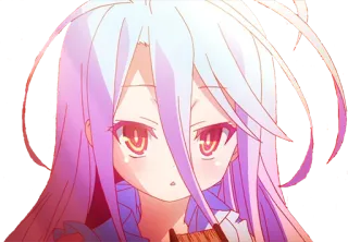 😯 Shiro No Game No Life Anime, Shiro, No Game No Life, Manga, Słodkie, Dziewczyna, Kawaii telegram sticker