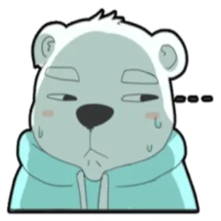 👀 Bär, Cartoon, Sticker, Tier, Niedlich telegram sticker
