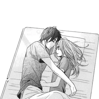 ❤ Anime, Manga, Couple, Romance, Amour, Illustration telegram sticker