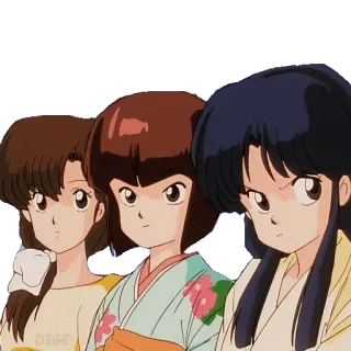 👭 Anime, Chicas, Dibujos animados, Personajes whatsapp sticker