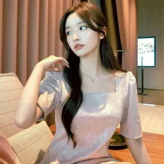 🫐 woman, dress, portrait, beauty, korean telegram sticker