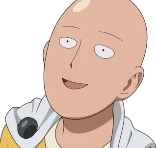 😃 Saitama One-Punch Man Saitama, One-Punch Man, Anime, Eroe, Calvo, Manga telegram sticker