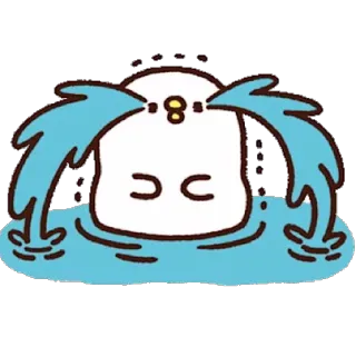 😭 crying, sad, tears, cute, cartoon, kawaii, emotional telegram sticker