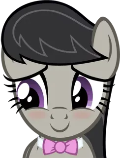 ☺️ pony, cartoon, cute, animal, bow telegram sticker