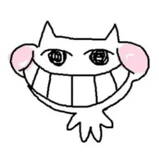 💖 существо, улыбка, мультфильм, рисунок, монстр telegram sticker