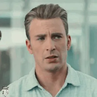 🛡 Captain America Chris Evans, Steve Rogers, Marvel, Avengers, face, actor telegram sticker