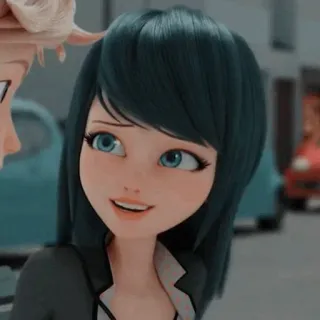 😊 Marinette Miraculous: Tales of Ladybug & Cat Noir Marinette Dupain-Cheng, Ladybug, Miraculous Ladybug, cartoon, animated, girl, smiling whatsapp sticker